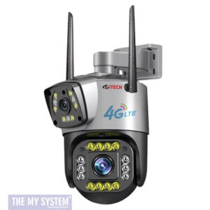 4G Sim Card CCTV PTZ Outdoor Night Vision Color Dual Lens Camera